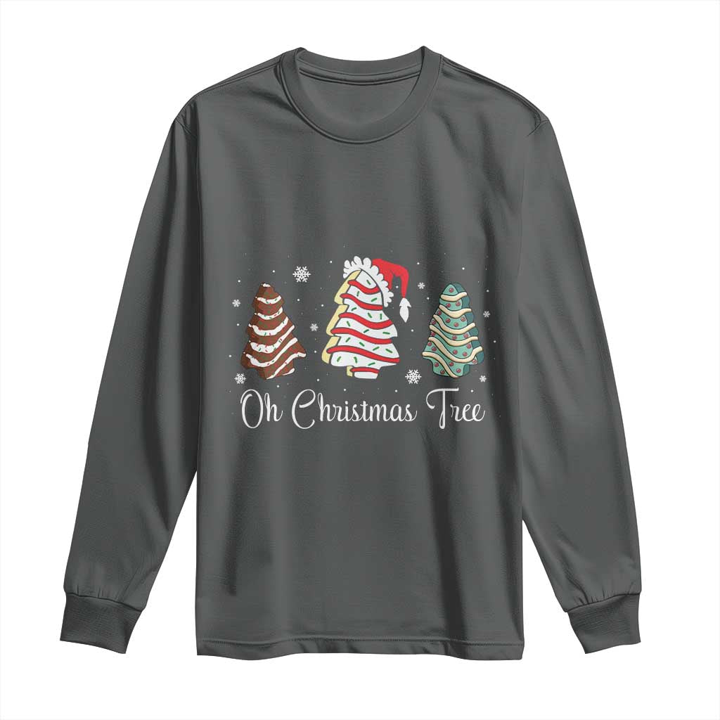 Funny Oh Christmas Tree Cakes Long Sleeve Shirt
