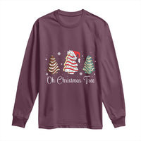 Funny Oh Christmas Tree Cakes Long Sleeve Shirt