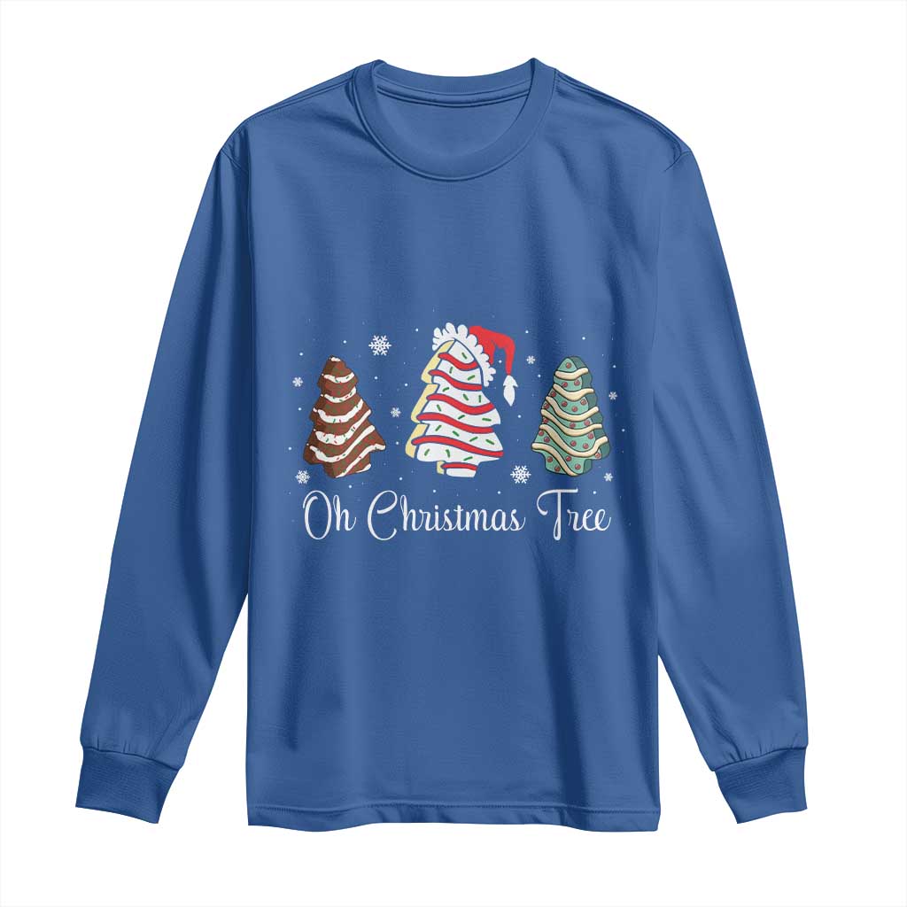 Funny Oh Christmas Tree Cakes Long Sleeve Shirt