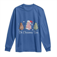 Funny Oh Christmas Tree Cakes Long Sleeve Shirt