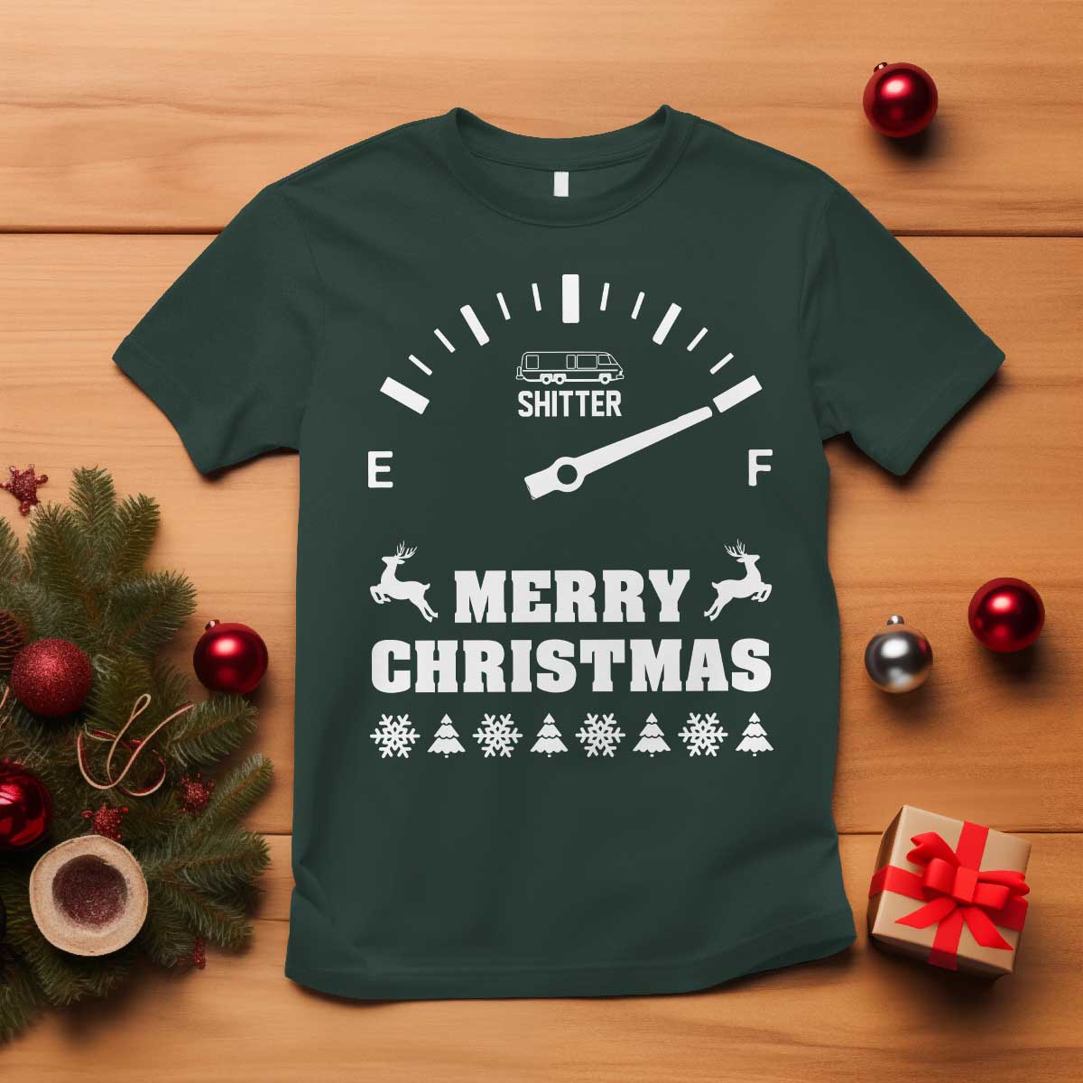 Merry Christmas Shitter's Full T Shirt Funny Ugly Christmas Sweater - Wonder Print Shop