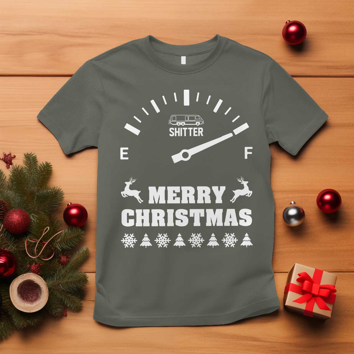 Merry Christmas Shitter's Full T Shirt Funny Ugly Christmas Sweater - Wonder Print Shop