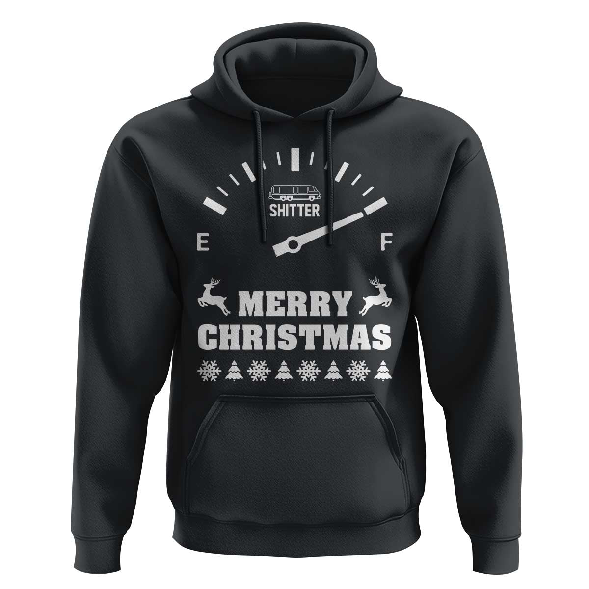 Merry Christmas Shitter's Full Hoodie Funny Ugly Christmas Sweater