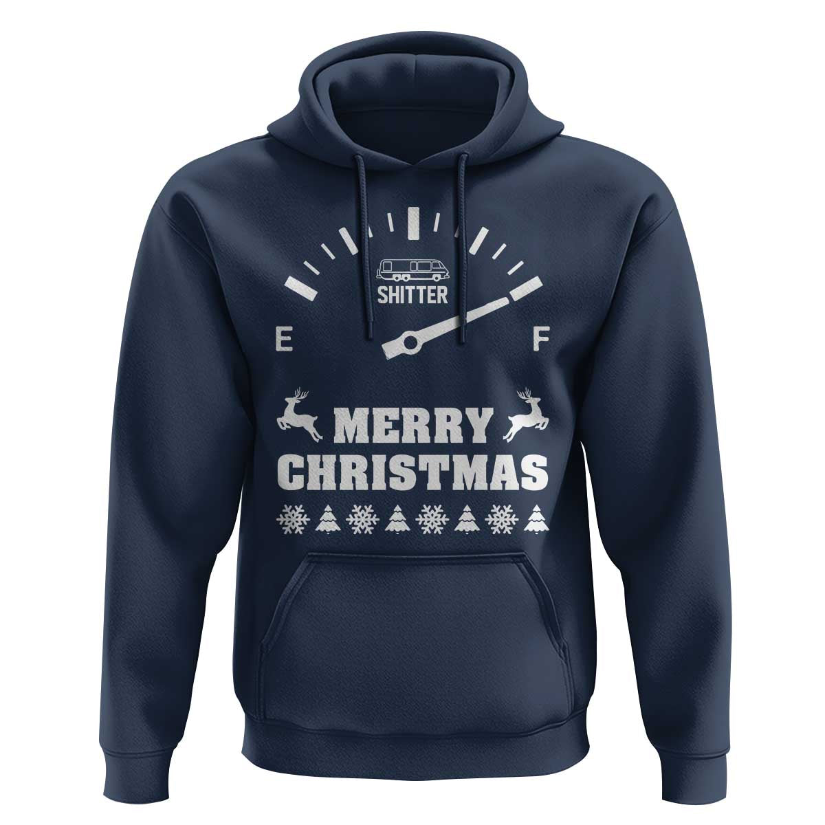 Merry Christmas Shitter's Full Hoodie Funny Ugly Christmas Sweater