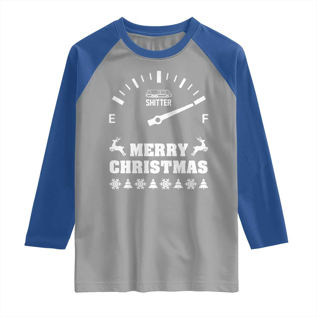 Merry Christmas Shitter's Full Raglan Shirt Funny Ugly Christmas Sweater