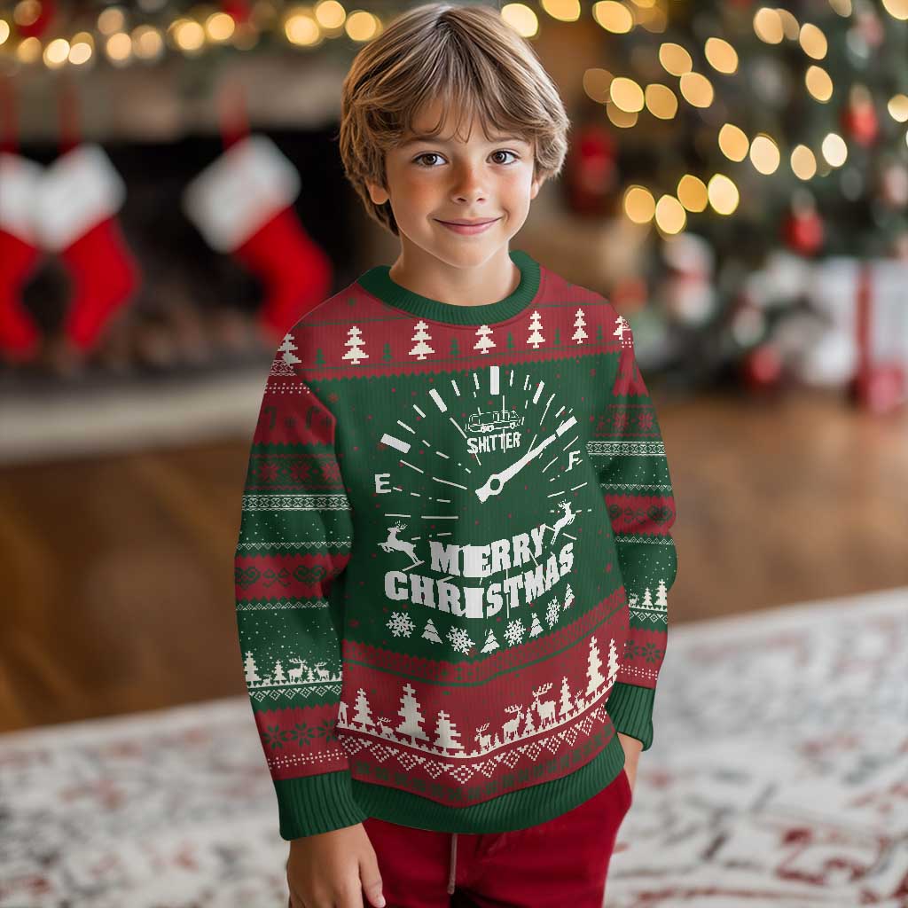 Merry Christmas Shitter's Full Ugly Christmas Sweater Funny Ugly Christmas Sweater - Wonder Print Shop