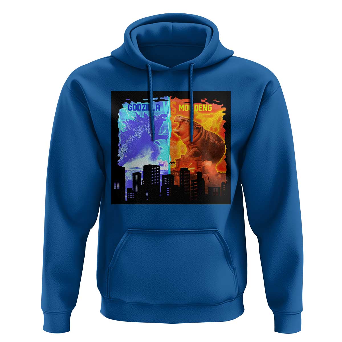 Godzilla Versus Moo Deng Hoodie