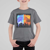 Godzilla Versus Moo Deng T Shirt For Kid - Wonder Print Shop