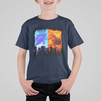 Godzilla Versus Moo Deng T Shirt For Kid - Wonder Print Shop