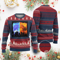 Godzilla Versus Moo Deng Ugly Christmas Sweater - Wonder Print Shop