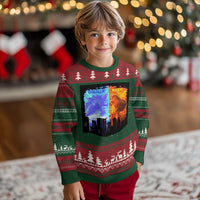 Godzilla Versus Moo Deng Ugly Christmas Sweater - Wonder Print Shop