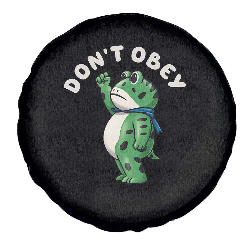 Portland Frog Spare Tire Cover Don't Obey Inflatable Costume Protest - Wonder Print Shop