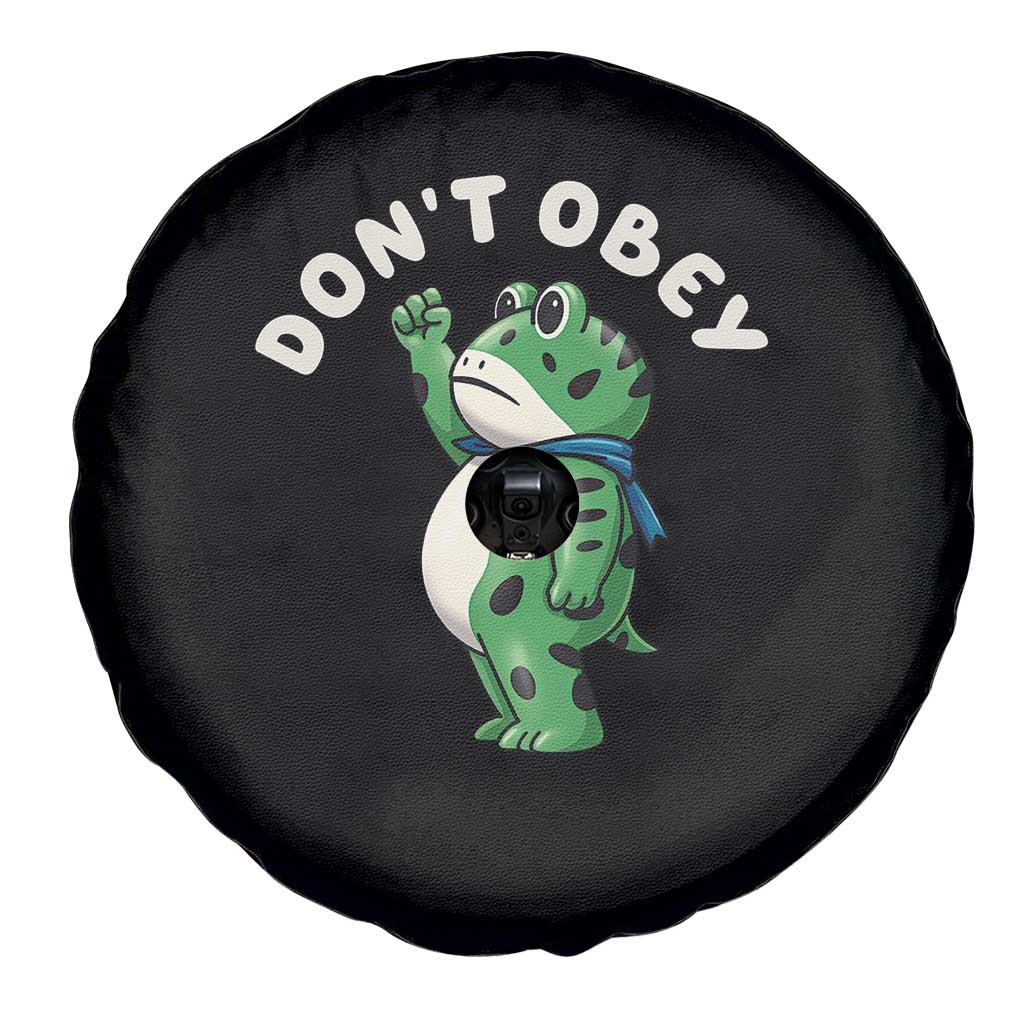 Portland Frog Spare Tire Cover Don't Obey Inflatable Costume Protest - Wonder Print Shop
