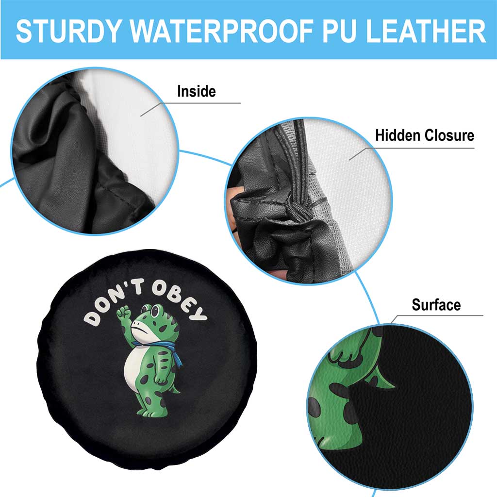 Portland Frog Spare Tire Cover Don't Obey Inflatable Costume Protest - Wonder Print Shop