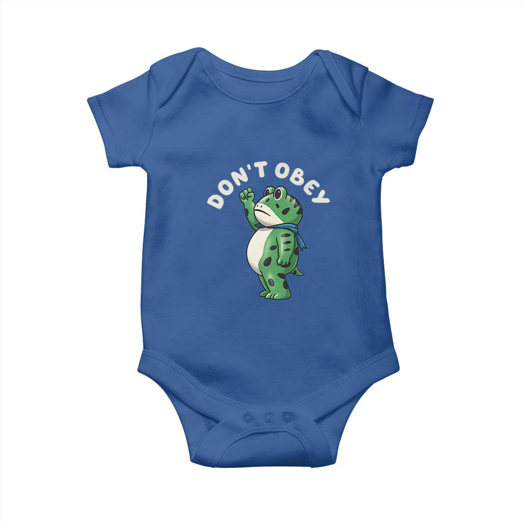 Portland Frog Baby Onesie Don't Obey Inflatable Costume Protest - Wonder Print Shop