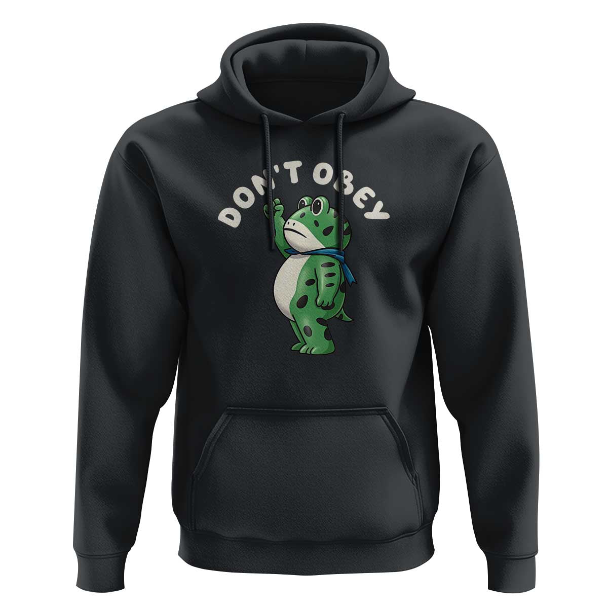 Portland Frog Hoodie Don't Obey Inflatable Costume Protest - Wonder Print Shop