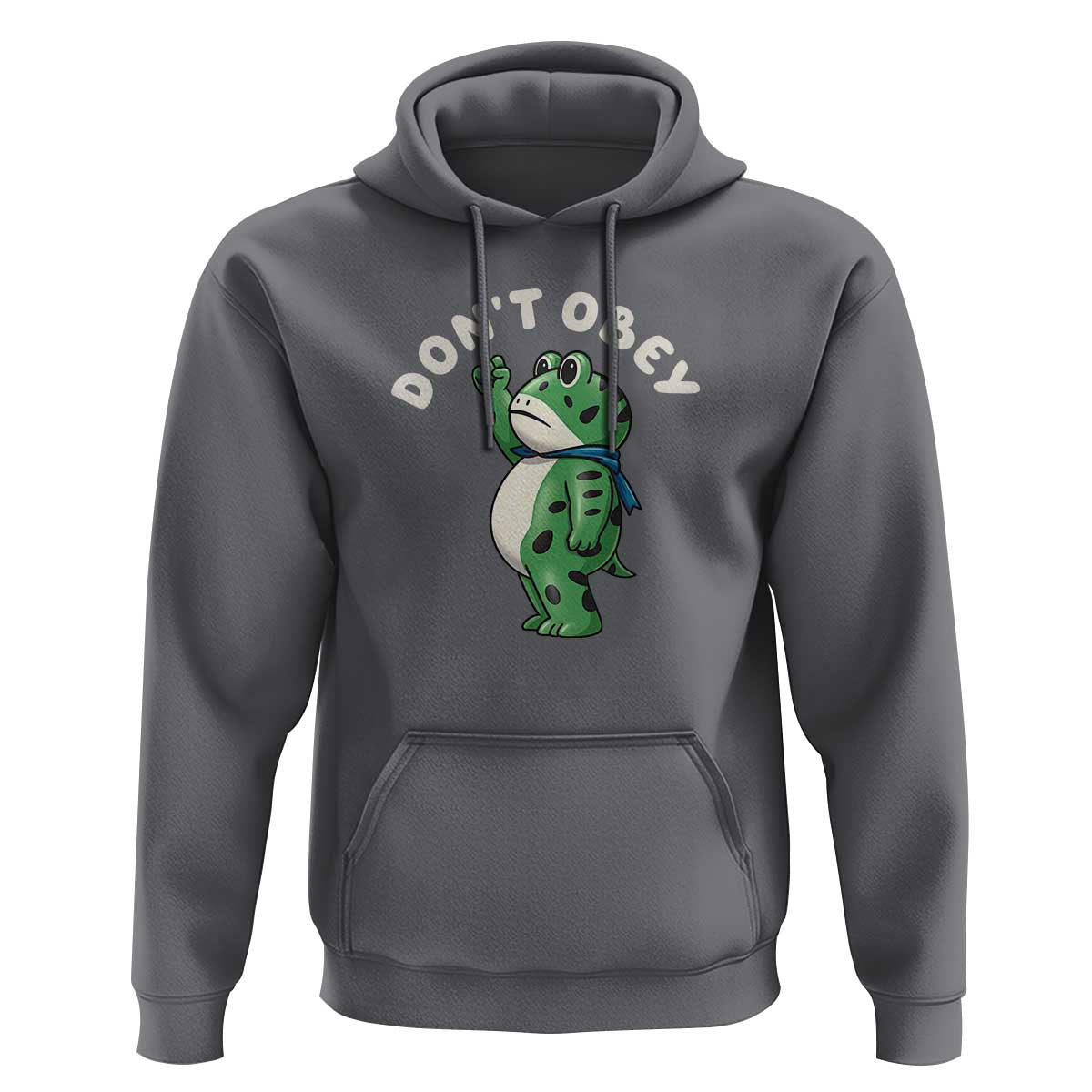 Portland Frog Hoodie Don't Obey Inflatable Costume Protest - Wonder Print Shop