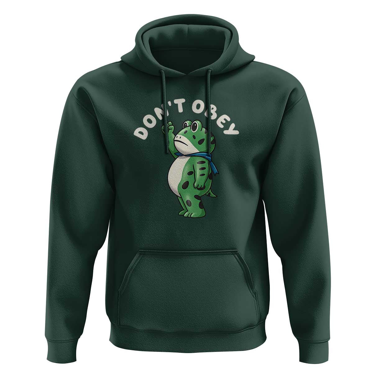 Portland Frog Hoodie Don't Obey Inflatable Costume Protest - Wonder Print Shop