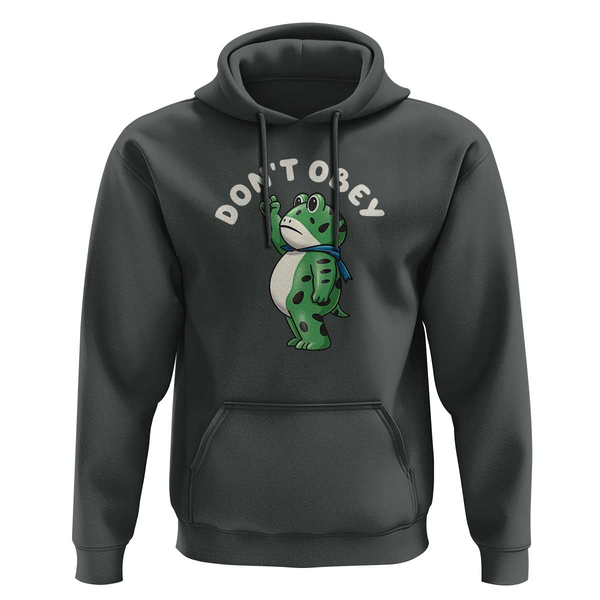 Portland Frog Hoodie Don't Obey Inflatable Costume Protest - Wonder Print Shop