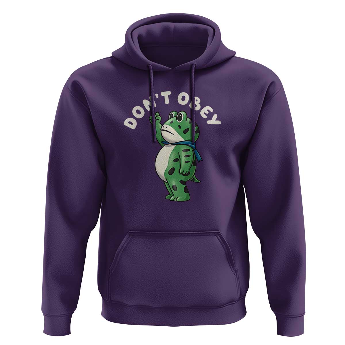 Portland Frog Hoodie Don't Obey Inflatable Costume Protest - Wonder Print Shop