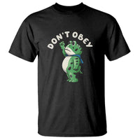 Portland Frog T Shirt Don't Obey Inflatable Costume Protest - Wonder Print Shop