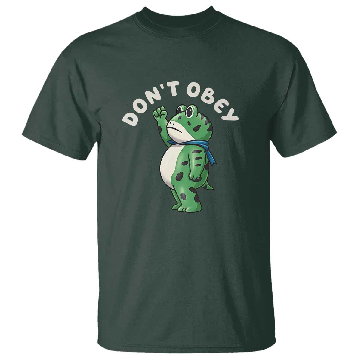 Portland Frog T Shirt Don't Obey Inflatable Costume Protest - Wonder Print Shop