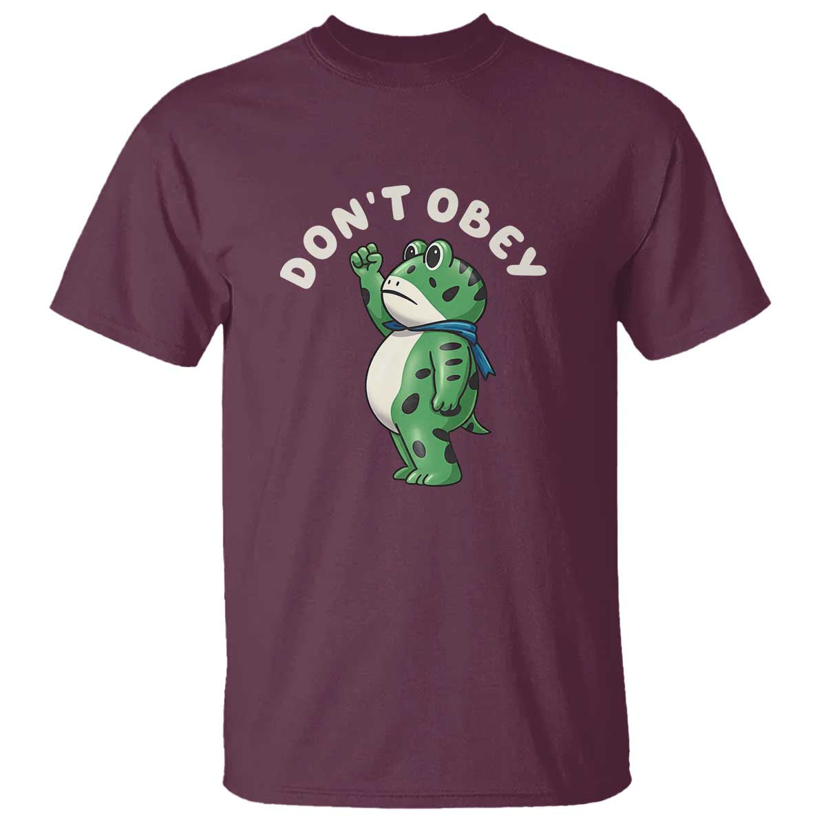 Portland Frog T Shirt Don't Obey Inflatable Costume Protest - Wonder Print Shop