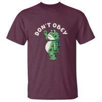 Portland Frog T Shirt Don't Obey Inflatable Costume Protest - Wonder Print Shop