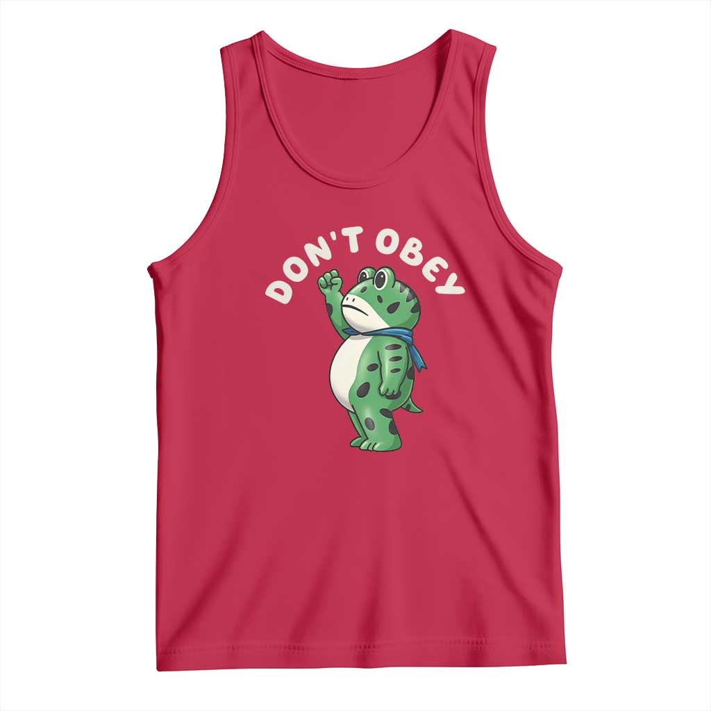 Portland Frog Tank Top Don't Obey Inflatable Costume Protest - Wonder Print Shop