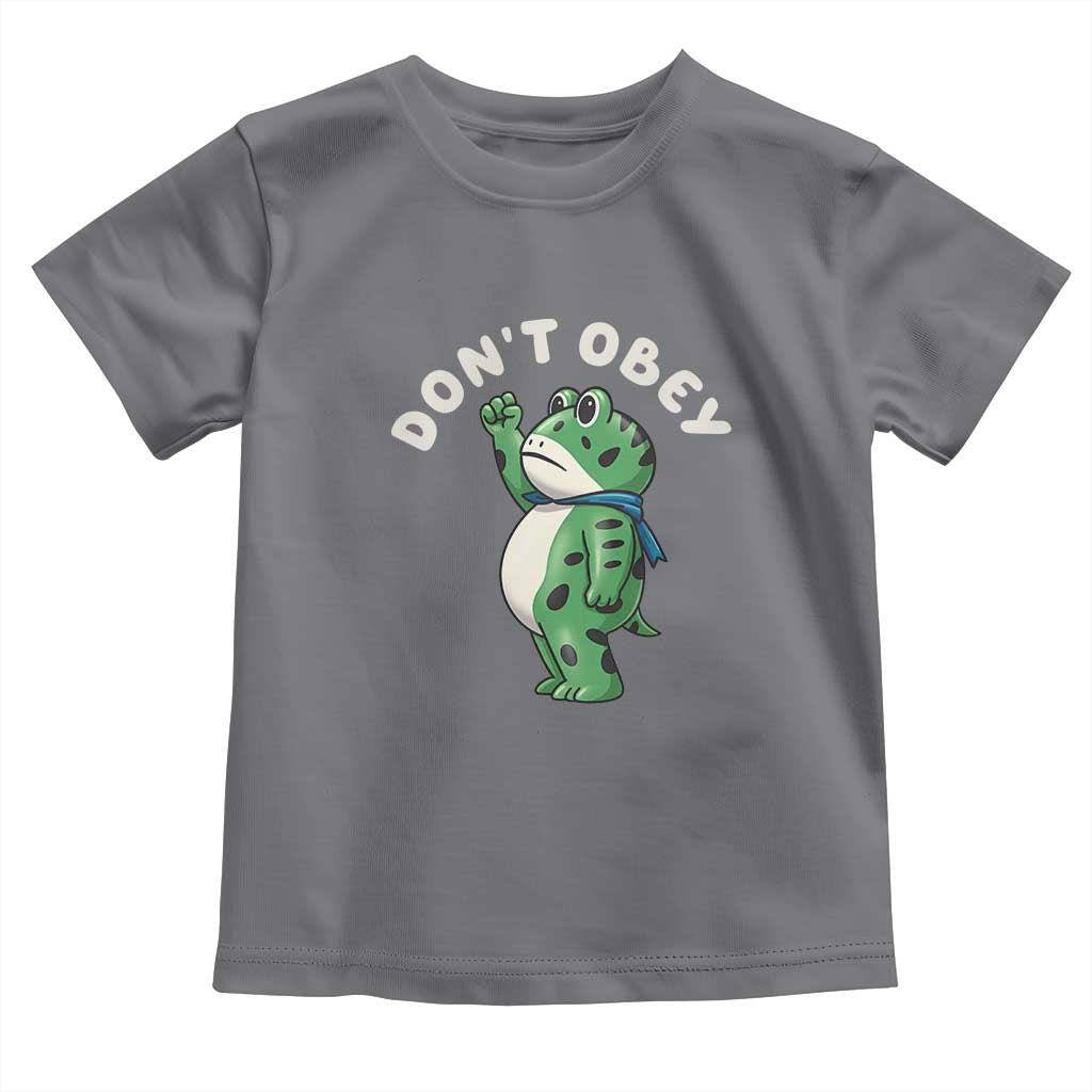 Portland Frog Toddler T Shirt Don't Obey Inflatable Costume Protest - Wonder Print Shop