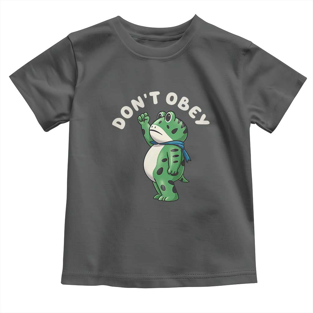 Portland Frog Toddler T Shirt Don't Obey Inflatable Costume Protest - Wonder Print Shop