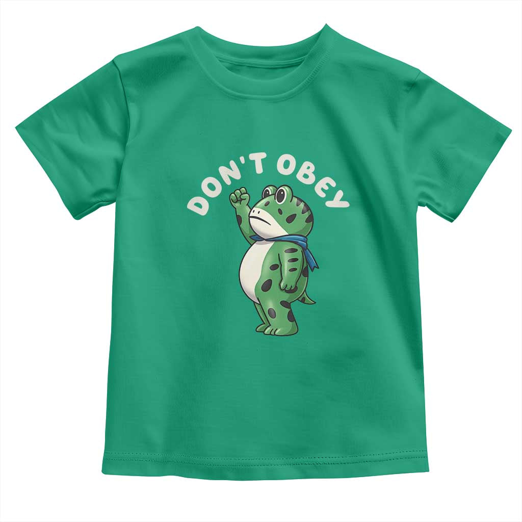 Portland Frog Toddler T Shirt Don't Obey Inflatable Costume Protest - Wonder Print Shop