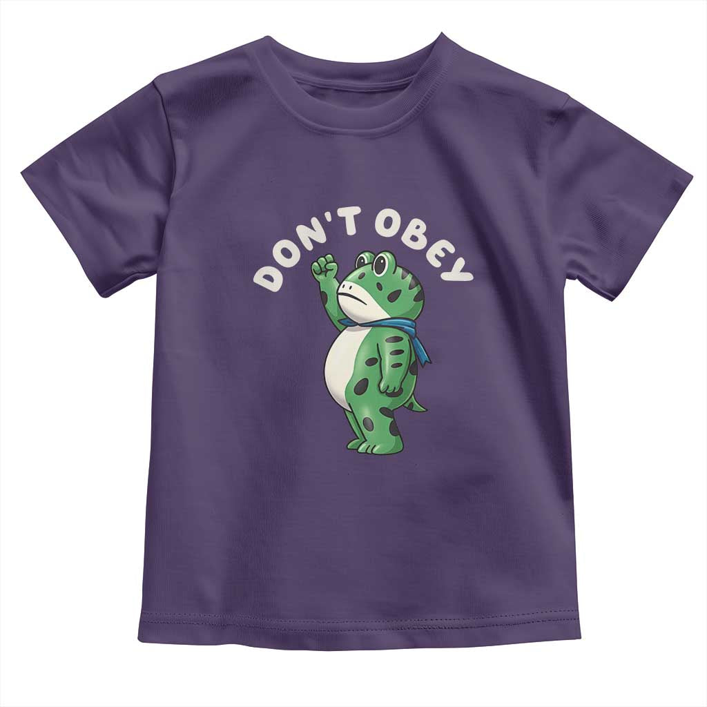 Portland Frog Toddler T Shirt Don't Obey Inflatable Costume Protest - Wonder Print Shop