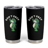 Portland Frog Tumbler Cup Don't Obey Inflatable Costume Protest - Wonder Print Shop