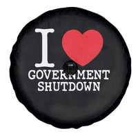 I Love Government Shutdown Spare Tire Cover Libertarian Anarchist - Wonder Print Shop