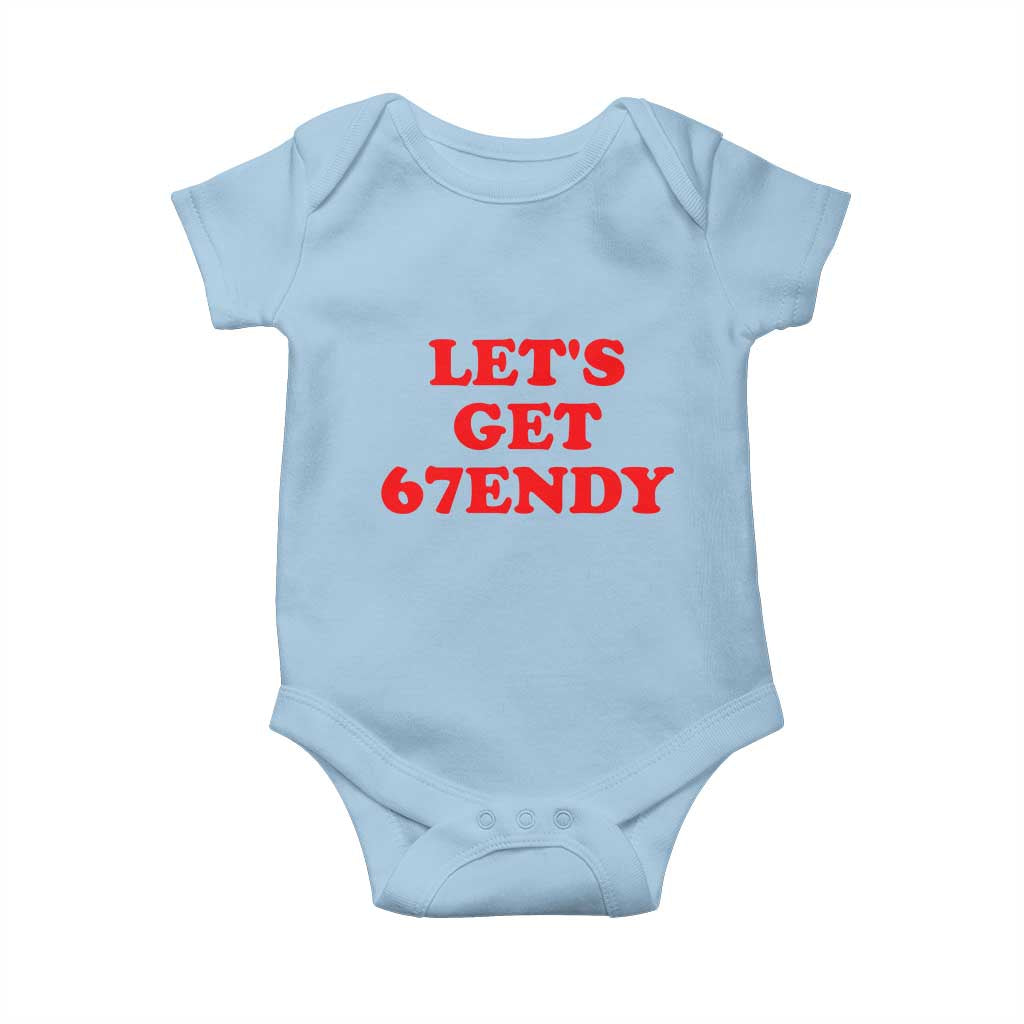 Let's Get Sendy 67 Baby Onesie Funny 6 7 Six Seven 6 7endy Meme - Wonder Print Shop