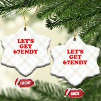 Let's Get Sendy 67 Ceramic Ornament Funny 6 7 Six Seven 6 7endy Meme - Wonder Print Shop