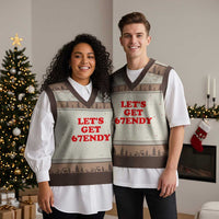 Let's Get Sendy 67 V-Neck Knit Sweater Vest Funny 6 7 Six Seven 6 7endy Meme - Wonder Print Shop