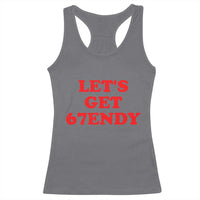 Let's Get Sendy 67 Racerback Tank Top Funny 6 7 Six Seven 6 7endy Meme - Wonder Print Shop