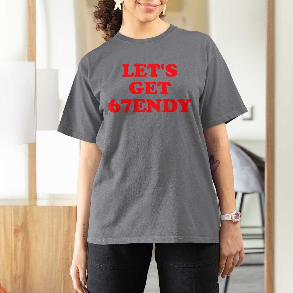 Let's Get Sendy 67 T Shirt For Women Funny 6 7 Six Seven 6 7endy Meme - Wonder Print Shop