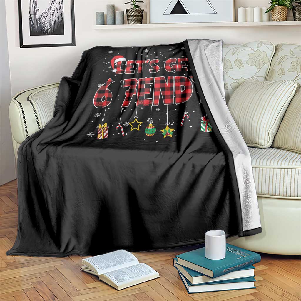 Six Seven Christmas Throw Blanket Let's get Sendy 7endy Funny 67 6 7 Meme Gen Alpha Slang - Wonder Print Shop