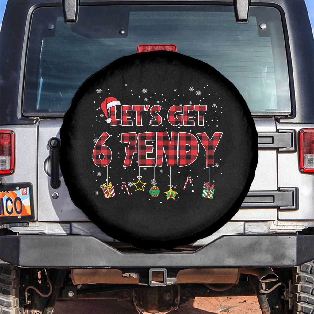 Six Seven Christmas Spare Tire Cover Let's get Sendy 7endy Funny 67 6 7 Meme Gen Alpha Slang - Wonder Print Shop