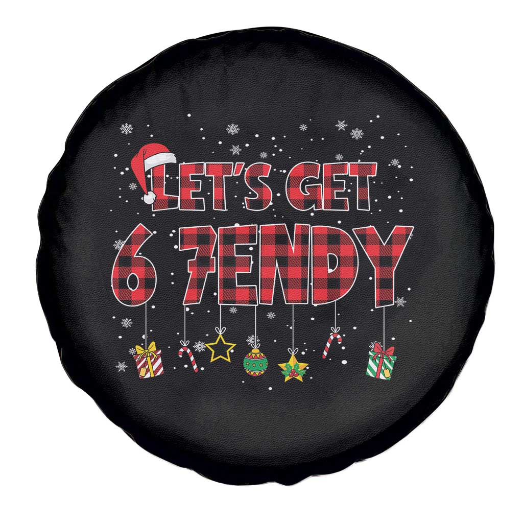 Six Seven Christmas Spare Tire Cover Let's get Sendy 7endy Funny 67 6 7 Meme Gen Alpha Slang - Wonder Print Shop