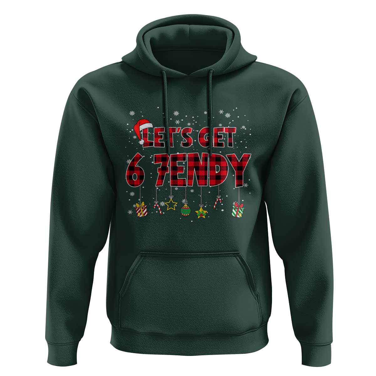Six Seven Christmas Hoodie Let's get Sendy 7endy Funny 67 6 7 Meme Gen Alpha Slang - Wonder Print Shop