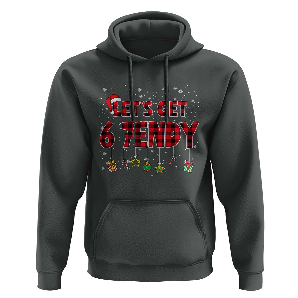 Six Seven Christmas Hoodie Let's get Sendy 7endy Funny 67 6 7 Meme Gen Alpha Slang - Wonder Print Shop