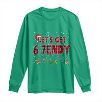 Six Seven Christmas Long Sleeve Shirt Let's get Sendy 7endy Funny 67 6 7 Meme Gen Alpha Slang - Wonder Print Shop