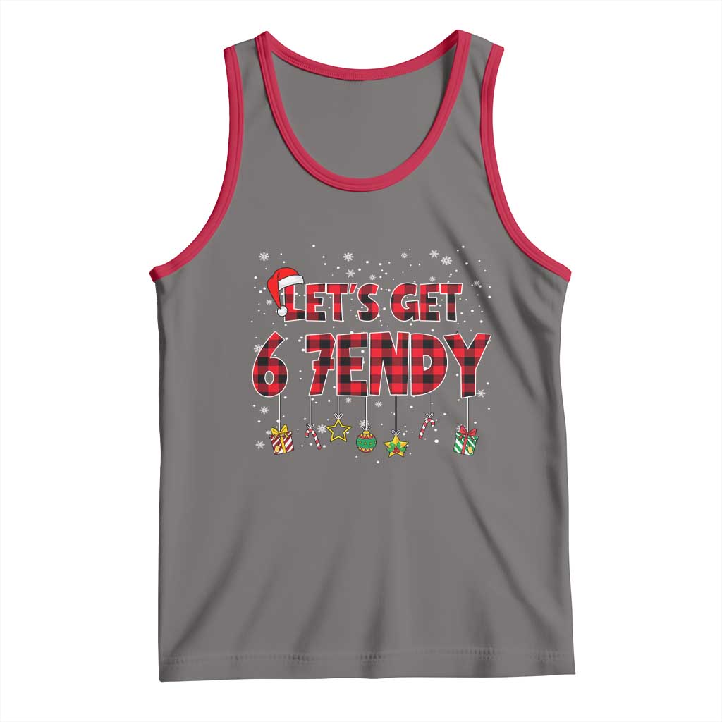 Six Seven Christmas Tank Top Let's get Sendy 7endy Funny 67 6 7 Meme Gen Alpha Slang - Wonder Print Shop