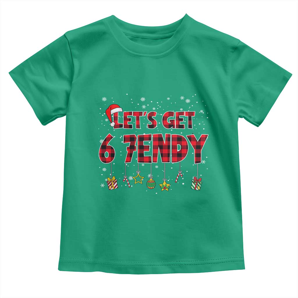 Six Seven Christmas Toddler T Shirt Let's get Sendy 7endy Funny 67 6 7 Meme Gen Alpha Slang - Wonder Print Shop