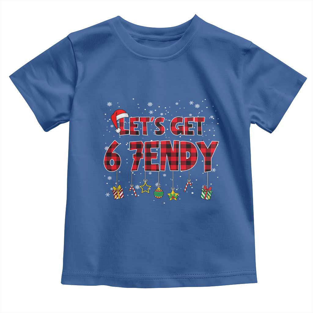 Six Seven Christmas Toddler T Shirt Let's get Sendy 7endy Funny 67 6 7 Meme Gen Alpha Slang - Wonder Print Shop