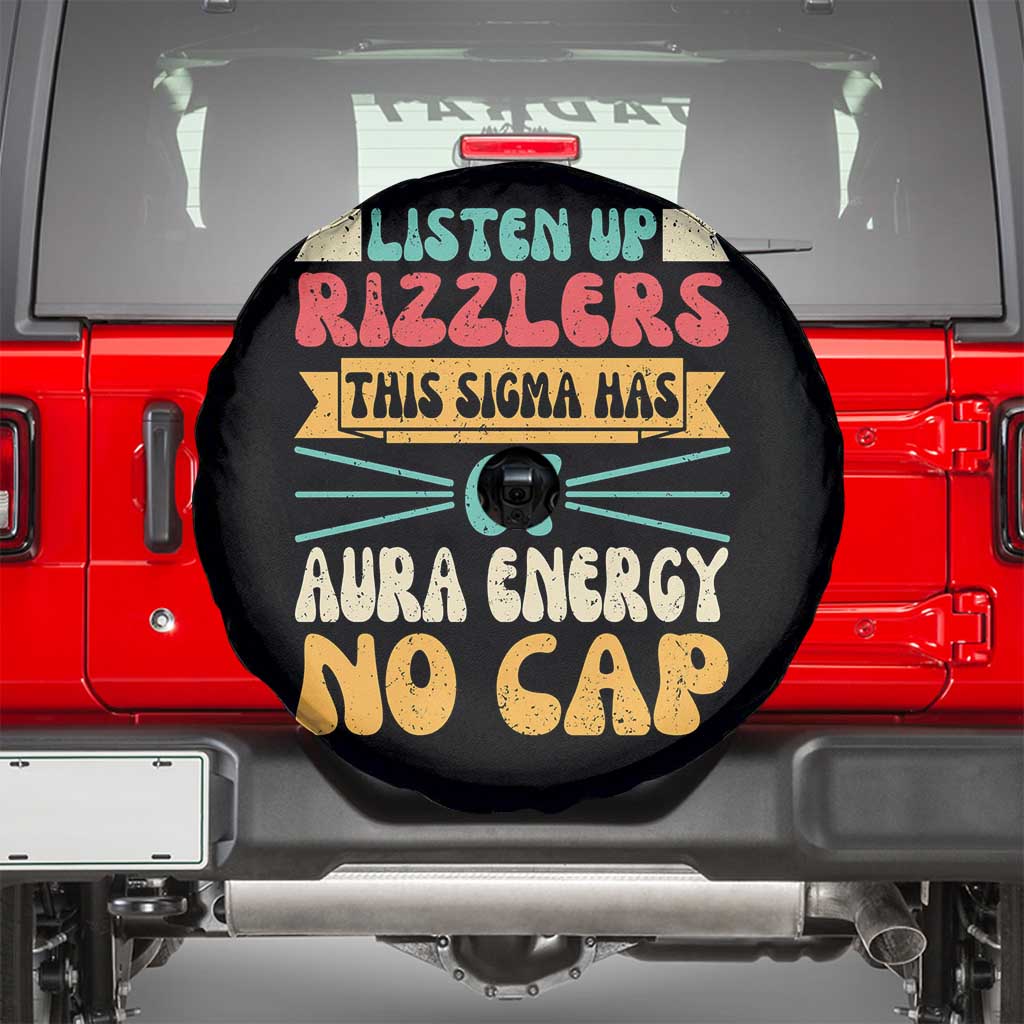 Listen Up Rizzlers This Sigma Has 67 Aura Energy Six Seven Spare Tire Cover - Wonder Print Shop